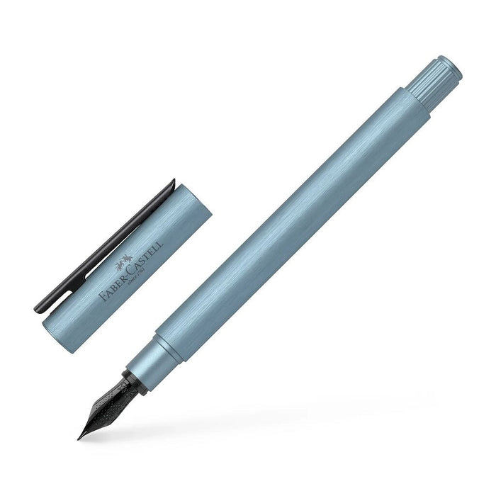Faber-Castell Neo Slim Aluminium Fountain Pen Serenity Blue