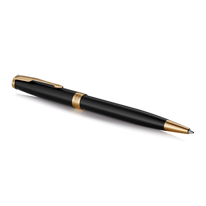 Parker Sonnet Ballpoint Pen Black Lacquer Gold Trim