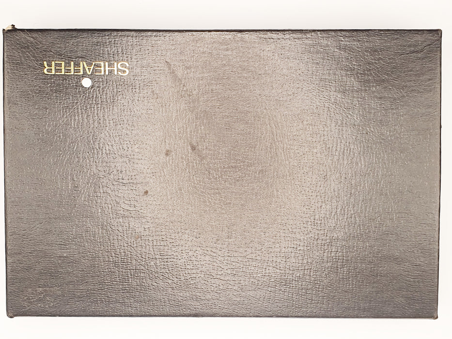 Vintage Sheaffer Targa Standard 1020 Imperial Brass with Gold Trim Fountain Pen (14ct Fine Nib)