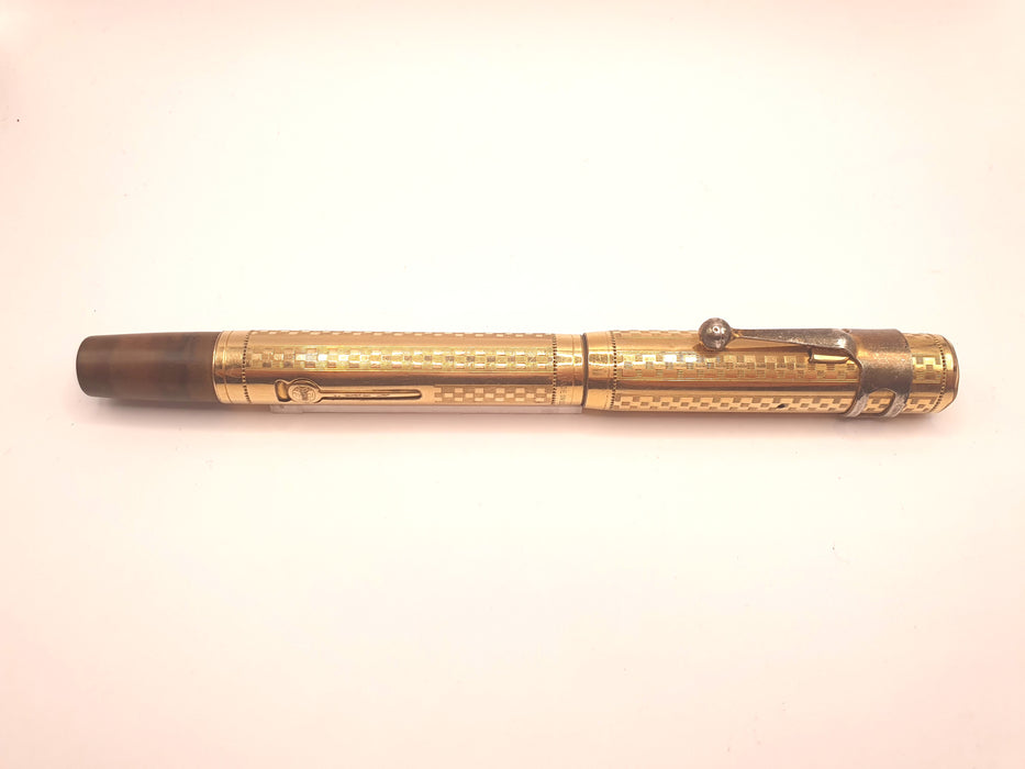 Vintage Waterman 0552 Gothic Gold Filled Overlay Fountain Pen (14ct M Nib)