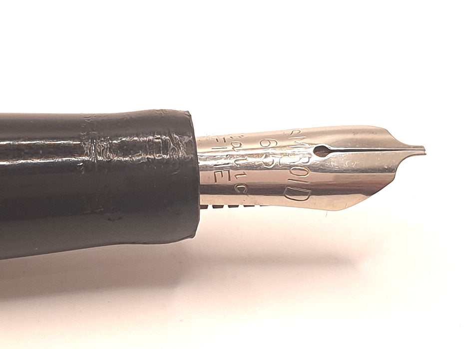 Vintage Osmiroid 65 Mk I Burgundy with Gold Trim Fountain Pen (Fine 'Italic' [Oblique] Nib)