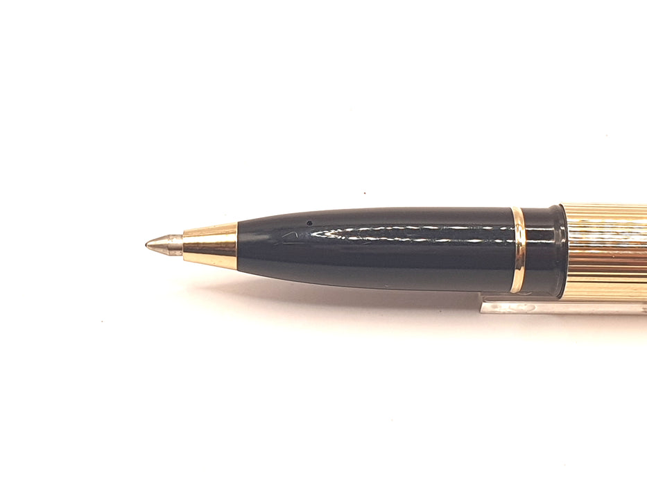 Vintage Sheaffer Targa Standard Striated Gold Plated Rollerball Pen