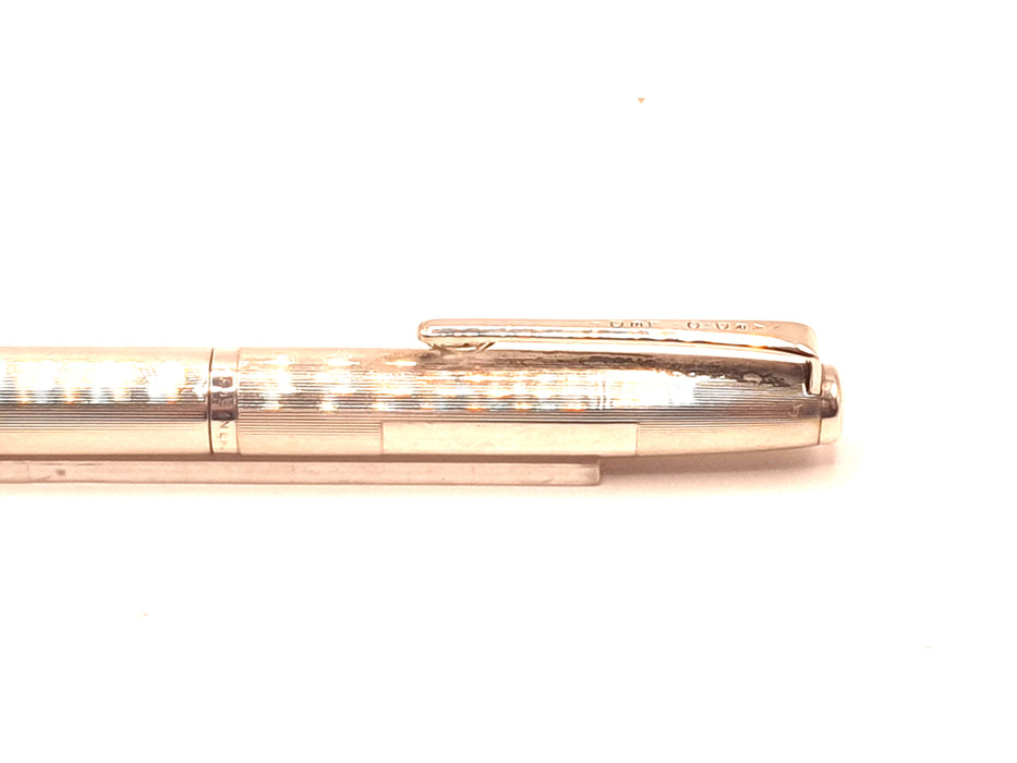 Vintage Yard O Led Deluxe Sterling Silver Striated Mechanical Pencil (1.18mm) with Original Box