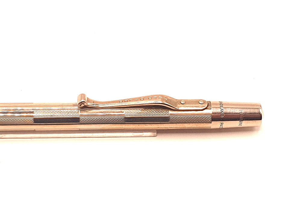 Vintage Yard O Led Aristocrat Platinine Chequer Pattern Mechanical Pencil (1.18mm)