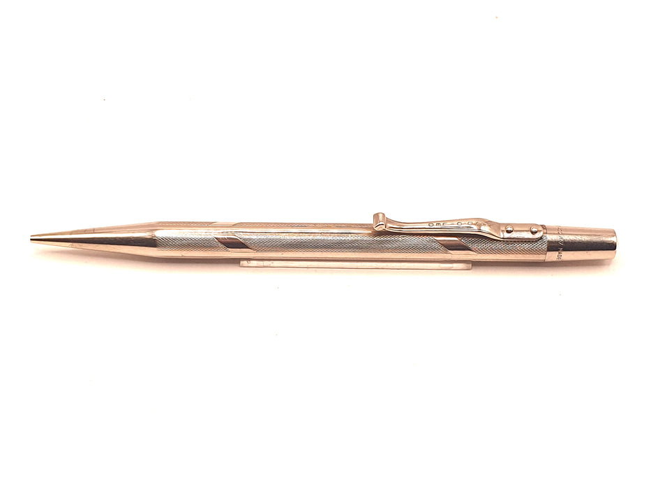 Vintage Yard O Led Aristocrat Chevron Pattern Platinine Mechanical Pencil (1.18mm)