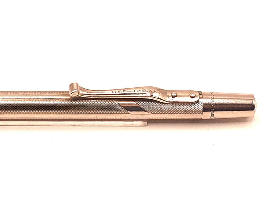 Vintage Yard O Led Aristocrat Chevron Pattern Platinine Mechanical Pencil (1.18mm)