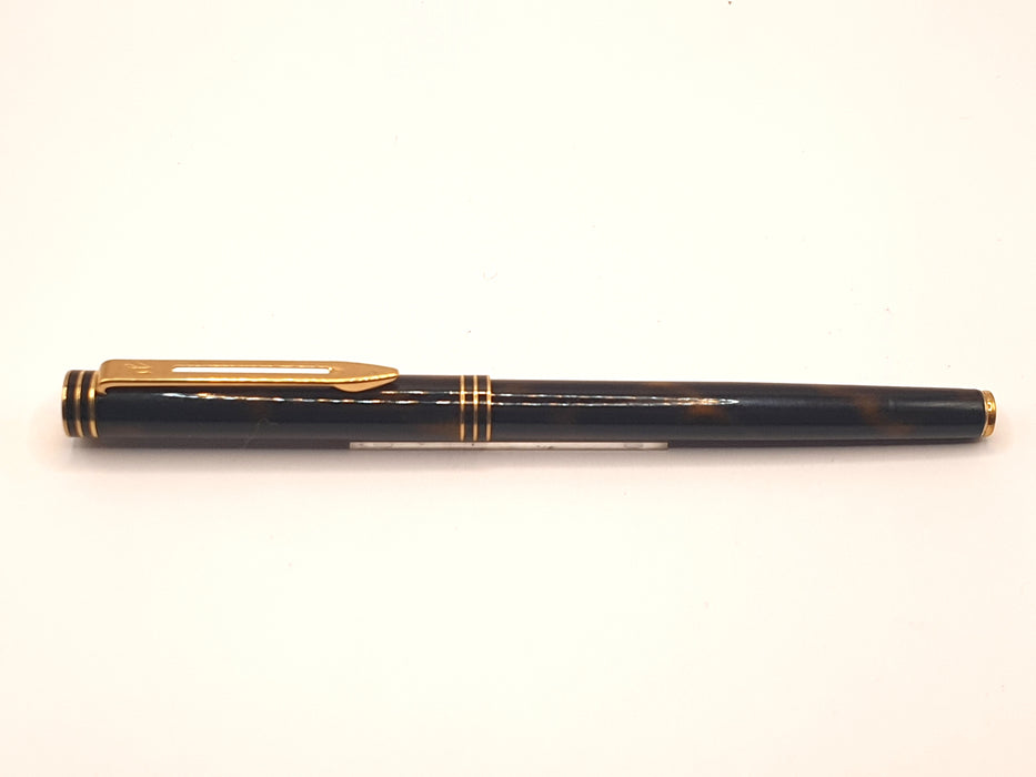 Vintage Waterman Exclusive Brown Marbled Lacquer with Gold Trim Fountain Pen (18ct Nib)