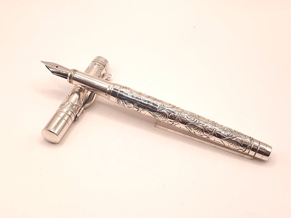 Vintage Yard-O-Led & Smythson Standard Victorian Fountain Pen (18ct M Nib) with Original Wooden Box