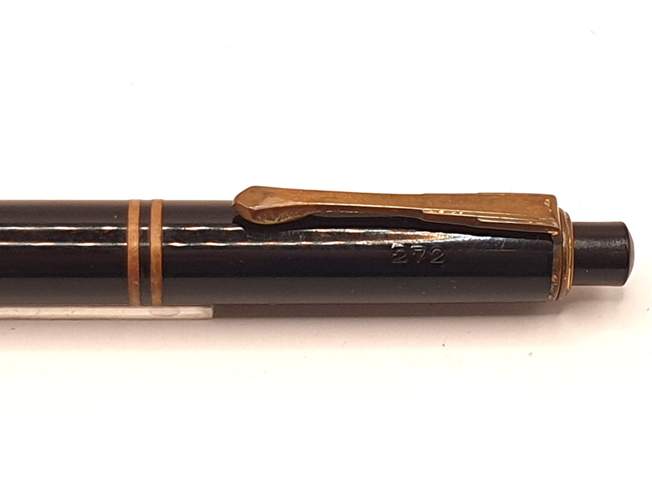 Vintage Montblanc Pix 272 Black with Gold Trim Mechanical Pencil (1.18mm)