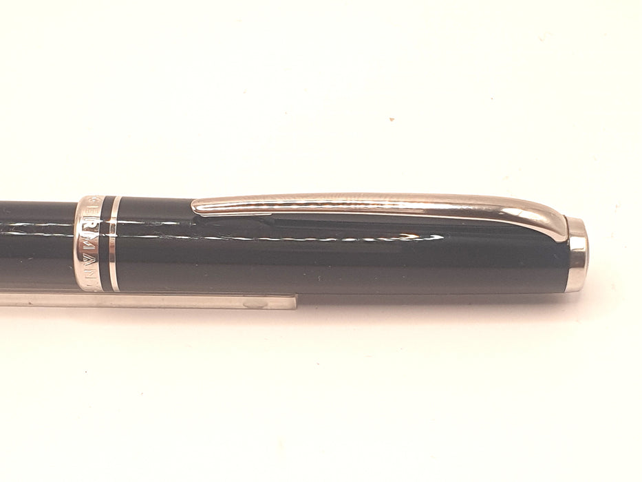Vintage Montblanc Pix Black with Chrome Trim Ballpoint Pen