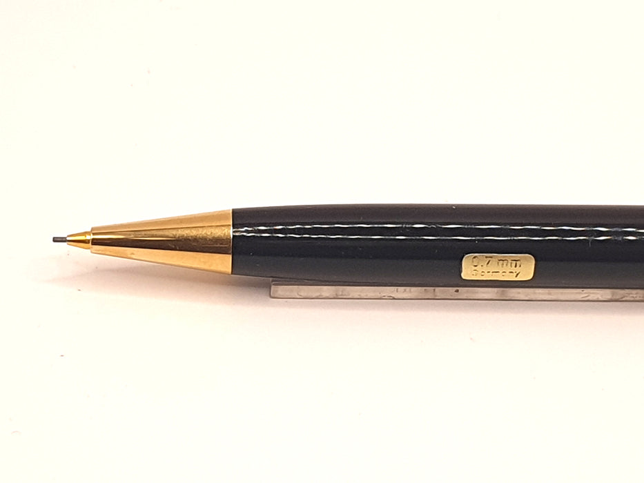Vintage Montblanc Classique Black with Gold Trim Mechanical Pencil (0.7mm)