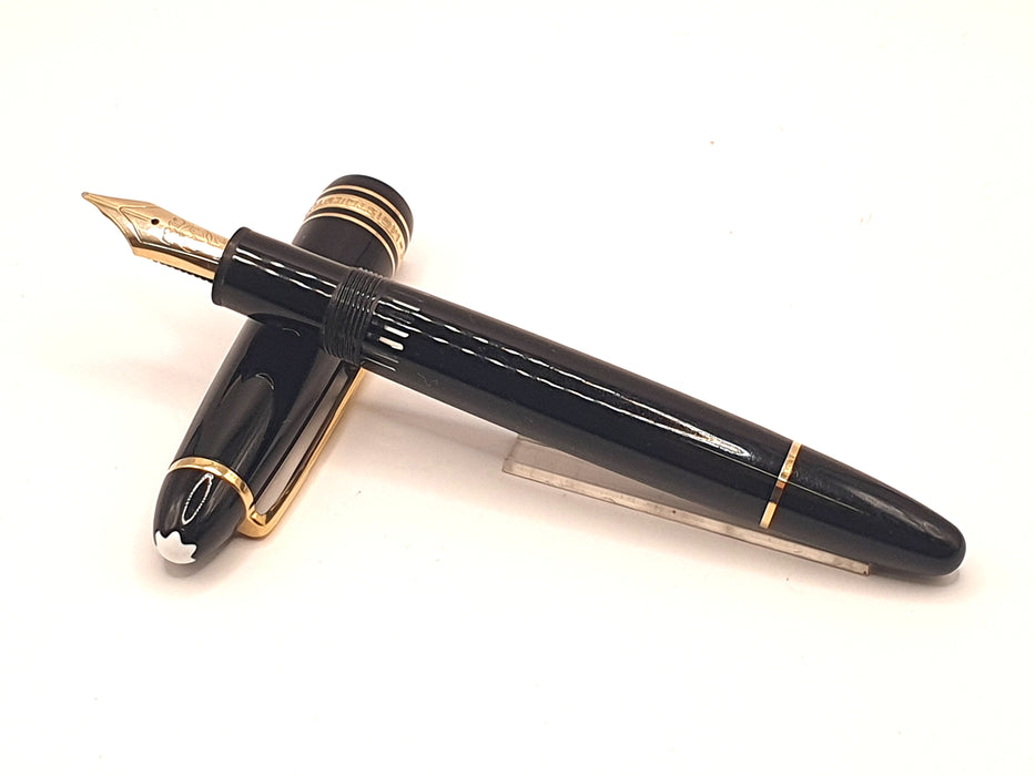 Vintage: Montblanc 146 LeGrand Black with Gold Trim Fountain Pen (14ct Monotone Stub Nib)