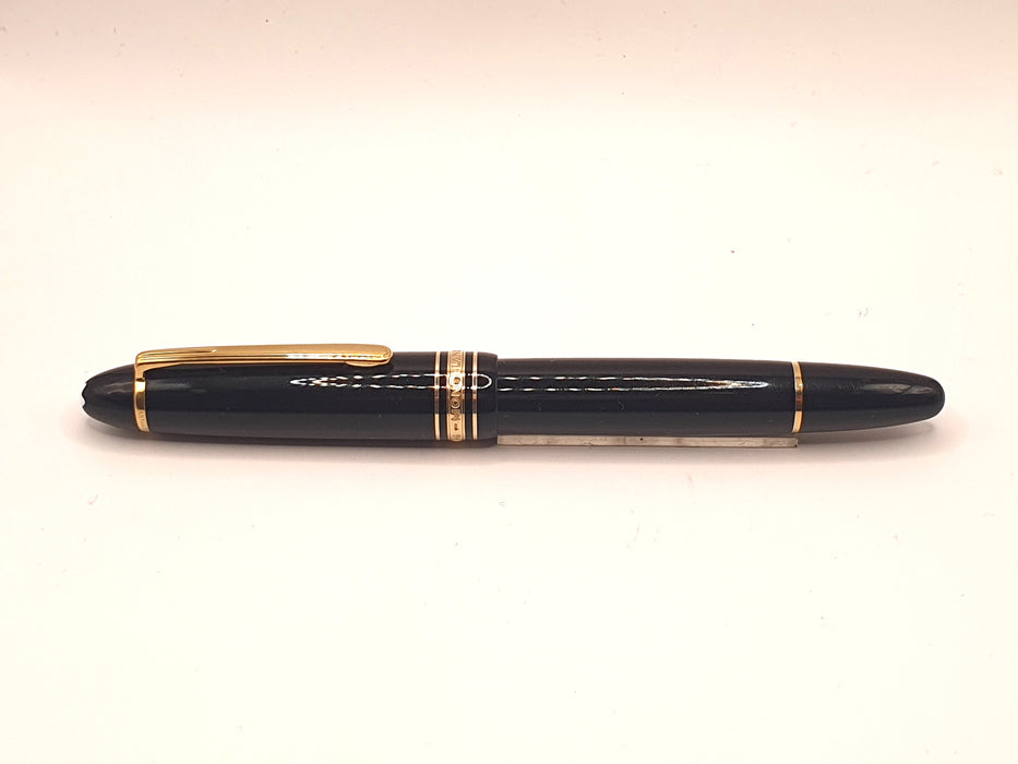 Vintage: Montblanc 146 LeGrand Black with Gold Trim Fountain Pen (14ct Monotone Stub Nib)
