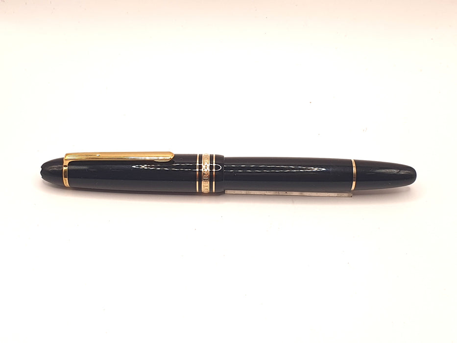 Vintage Montblanc Le Grand Black Precious Resin with Gold Trim Rollerball Pen with Original Box