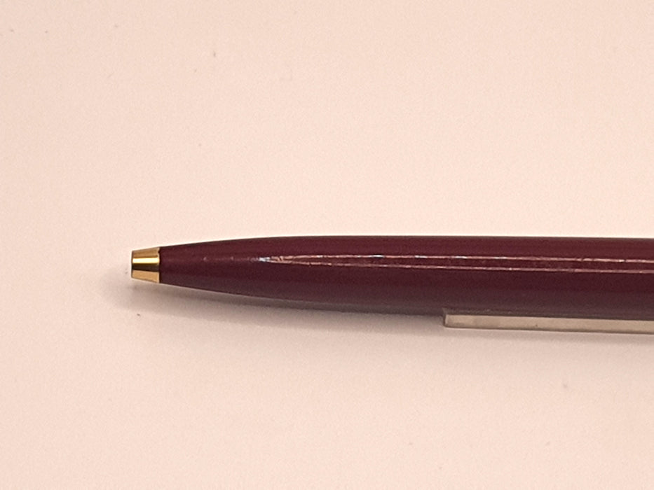 Vintage Parker 61 Burgundy with Striated Rolled Gold Cap Ballpoint Pen