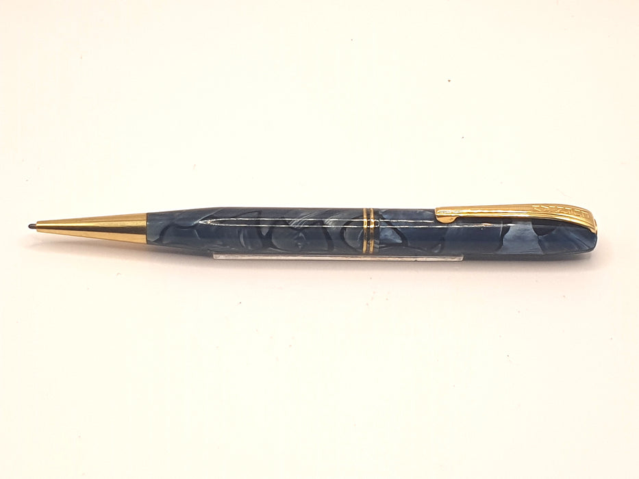 Vintage Burnham Blue Marble with Gold Trim Mechanical Pencil (1.18mm)