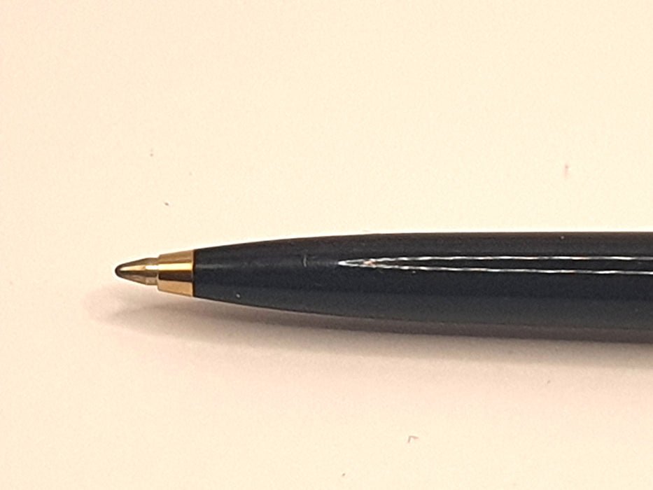 Vintage Parker 61 Black with 1/10 12ct Rolled Gold Cap Ballpoint Pen