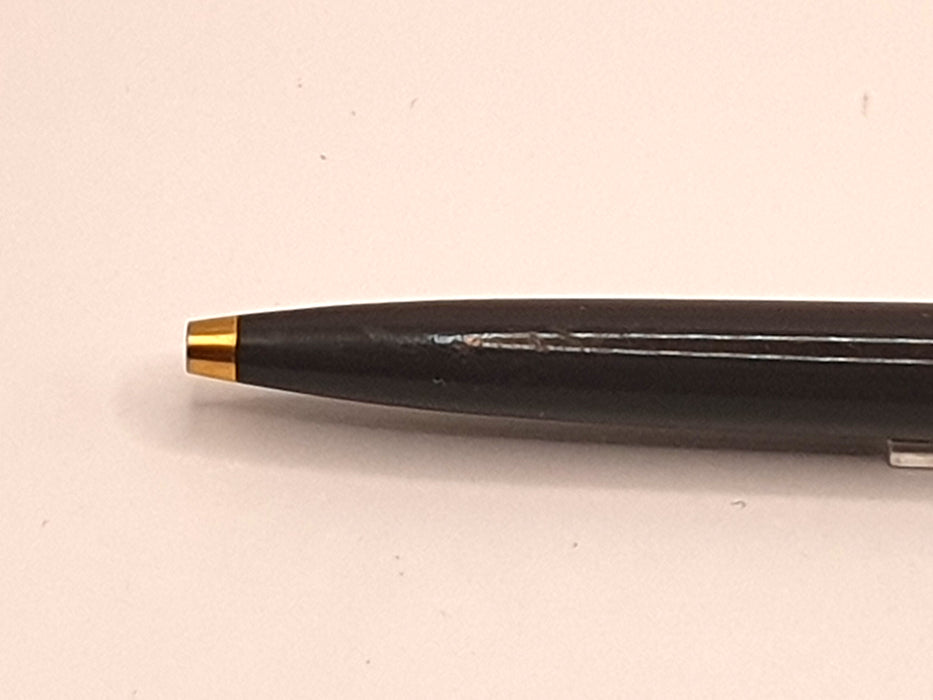 Vintage Parker 61 Heirloom Grey with 1/10 12ct Rolled Gold Rainbow Cap Ballpoint Pen