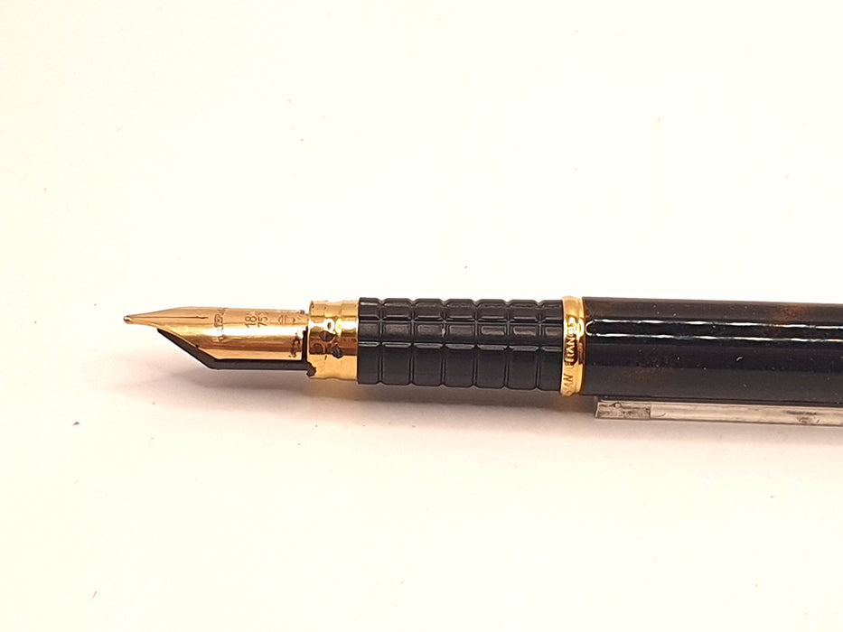 Vintage Waterman Exclusive Laque Écaille Brune with Gold Trim Fountain Pen (18ct M Nib)