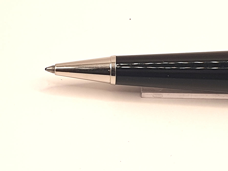 Vintage Montblanc Muses Greta Garbo Special Edition Black and Cream with Platinum Trim and Pearl Clip Ballpoint Pen