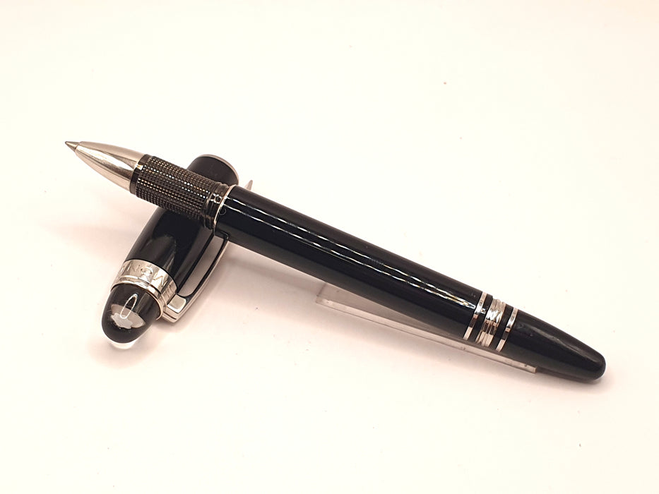 Vintage Montblanc Starwalker Black Precious Resin with Platinum Trim Rollerball Pen