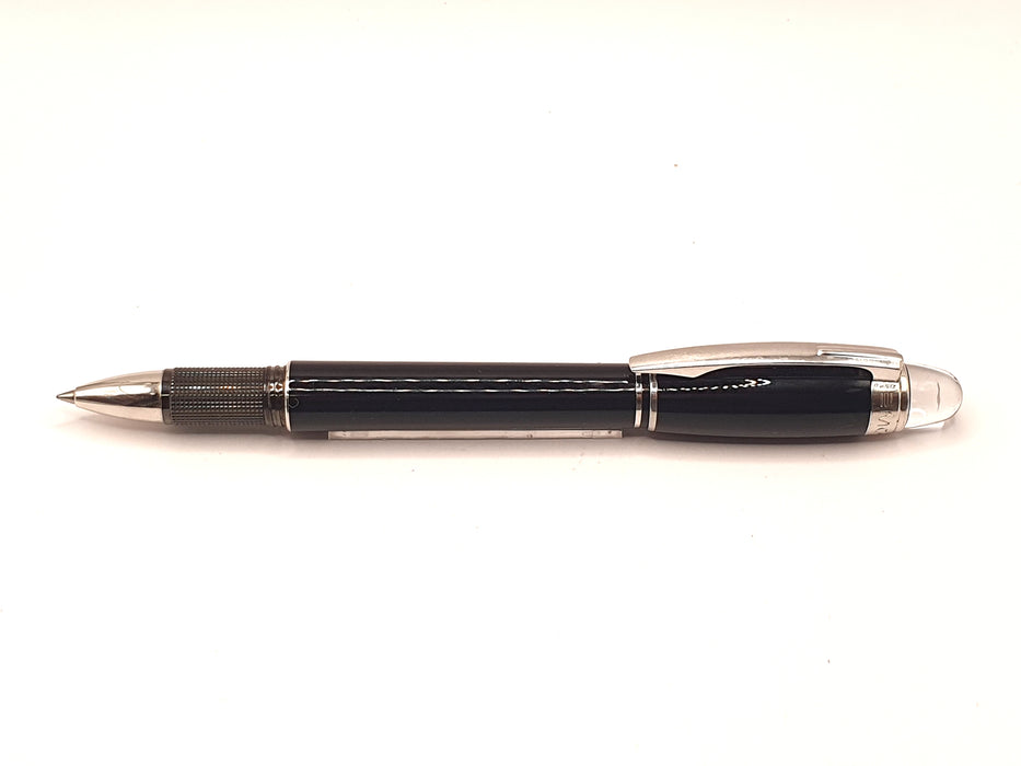 Vintage Montblanc Starwalker Black Precious Resin with Platinum Trim Rollerball Pen