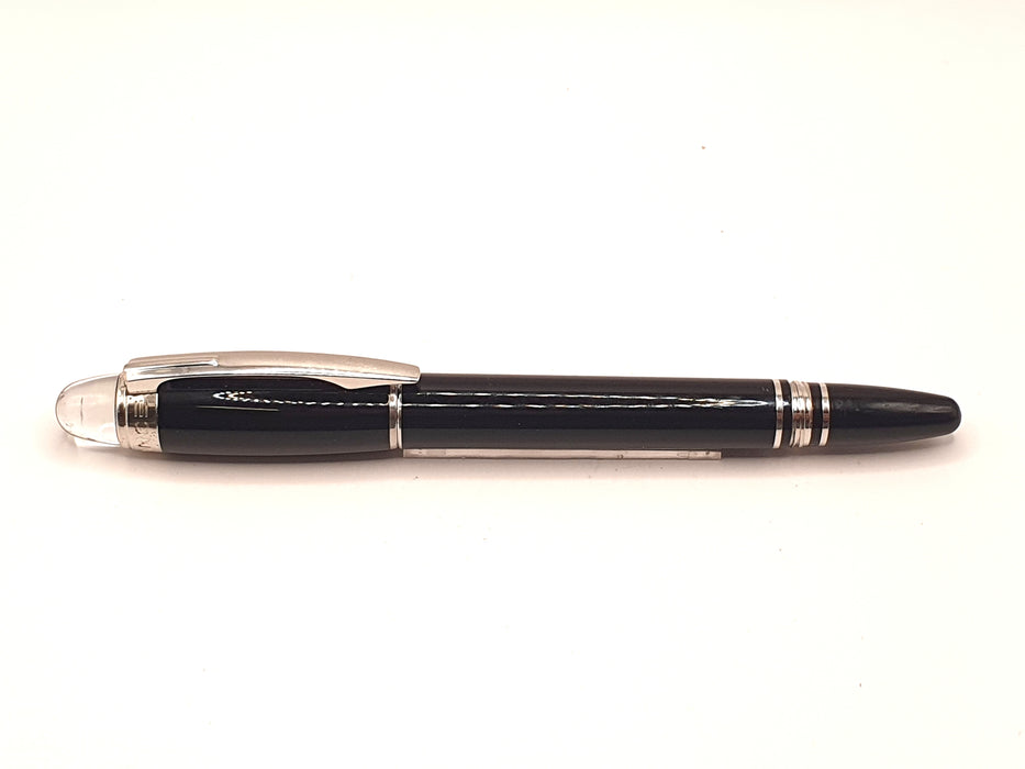 Vintage Montblanc Starwalker Black Precious Resin with Platinum Trim Rollerball Pen