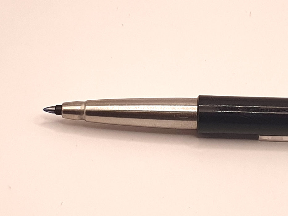 Vintage Parker Vector Black with Chrome Trim Rollerball Pen