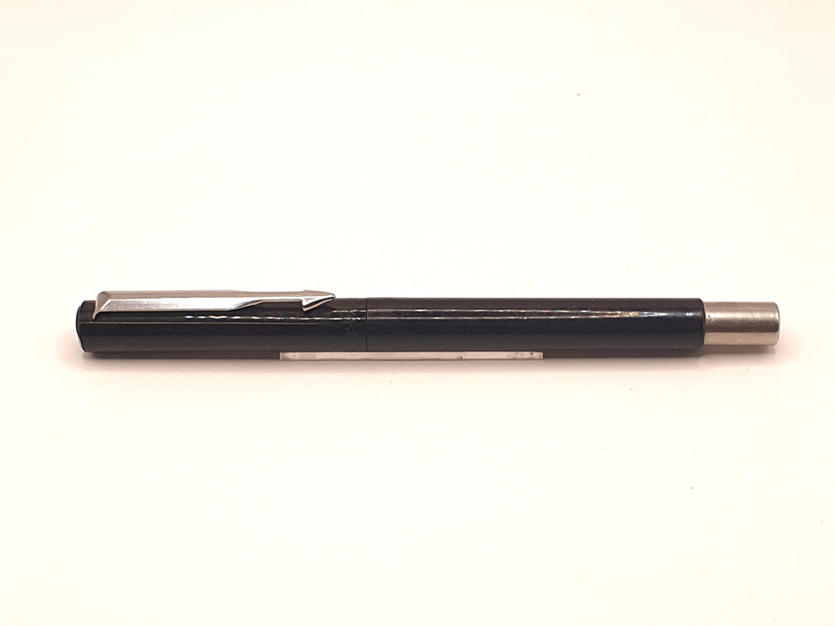 Vintage Parker Vector Black with Chrome Trim Rollerball Pen