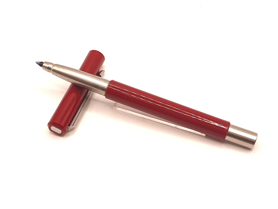 Vintage Parker Vector Burgundy with Chrome Trim Rollerball Pens