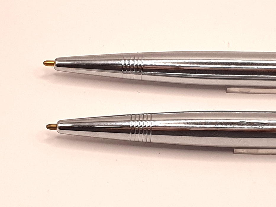 Vintage Conway Stewart Chrome Ballpoint Set