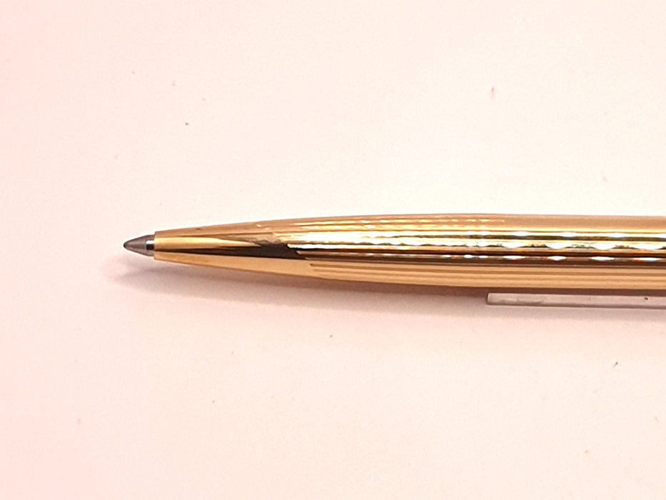 Vintage Parker 50 Falcon Signet Striated Gold-Filled Ballpoint Pen