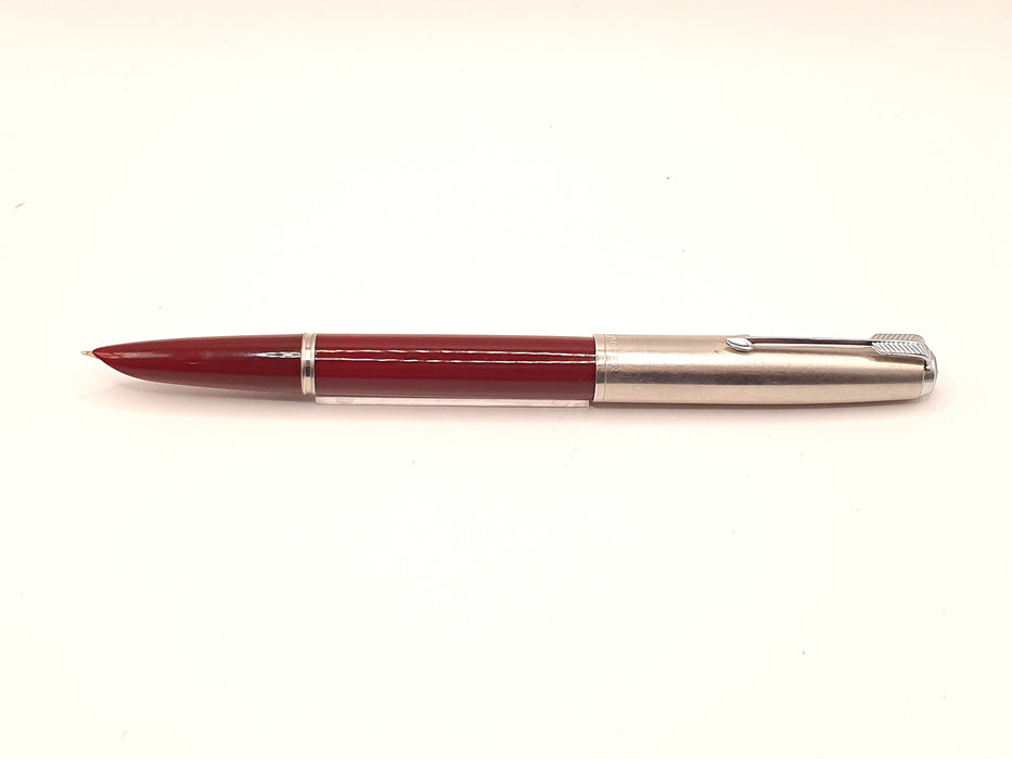 Vintage Parker 51 Mk II-B Burgundy with Lustraloy Cap and Chrome Trim Fountain Pen (14ct EF Nib)