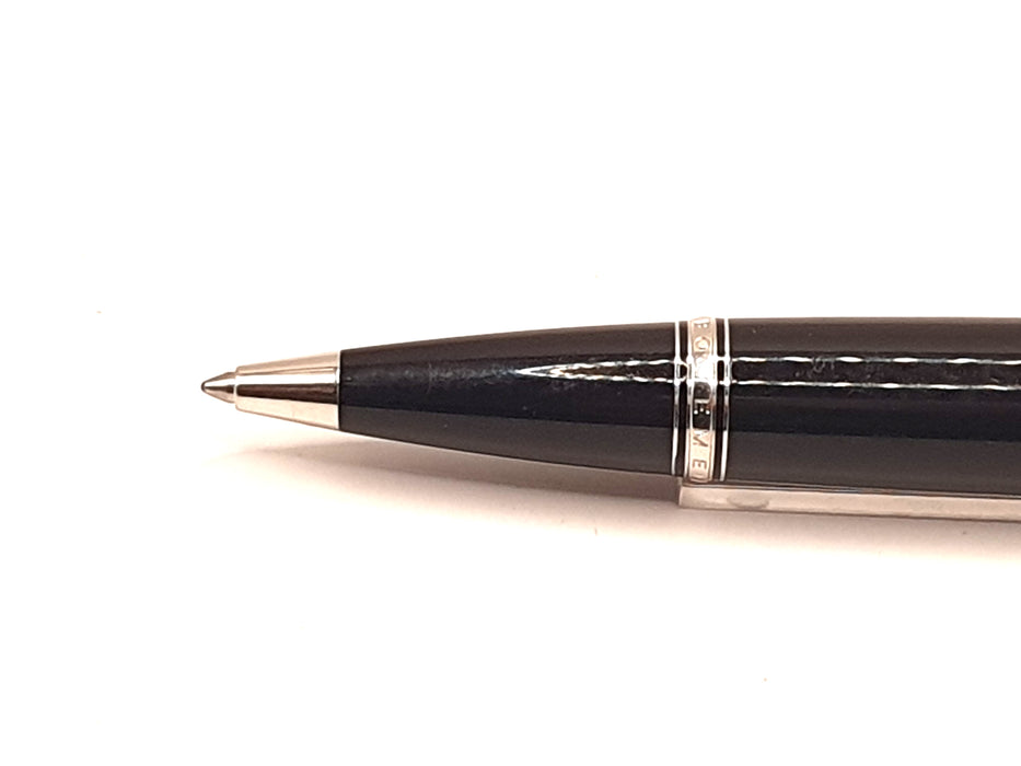 Vintage Montblanc Boheme Noir Black with Platinum Trim and Black Jewel Ballpoint Pen