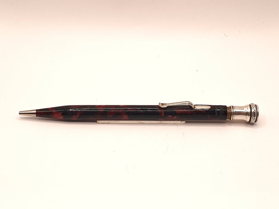 Vintage Eversharp Red Marble with Silver-coloured Trim Mechanical Pencil (1.18mm)