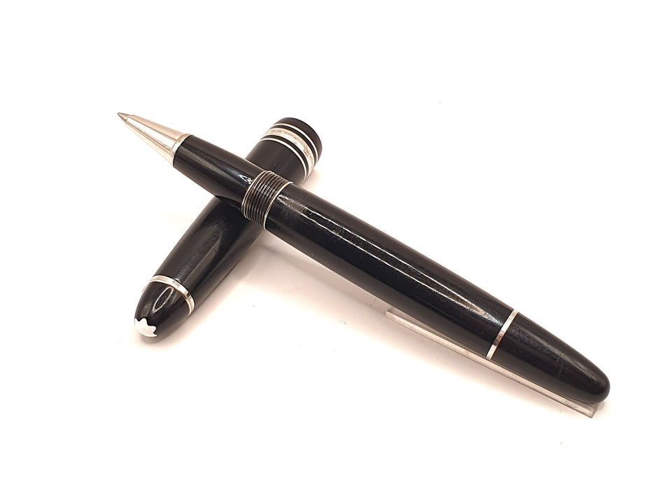 Vintage Montblanc 146 LeGrand Black with Platinum Trim Rollerball Pen
