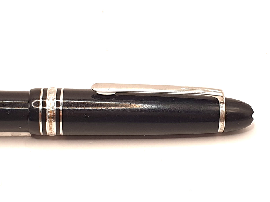 Vintage Montblanc 146 LeGrand Black with Platinum Trim Rollerball Pen