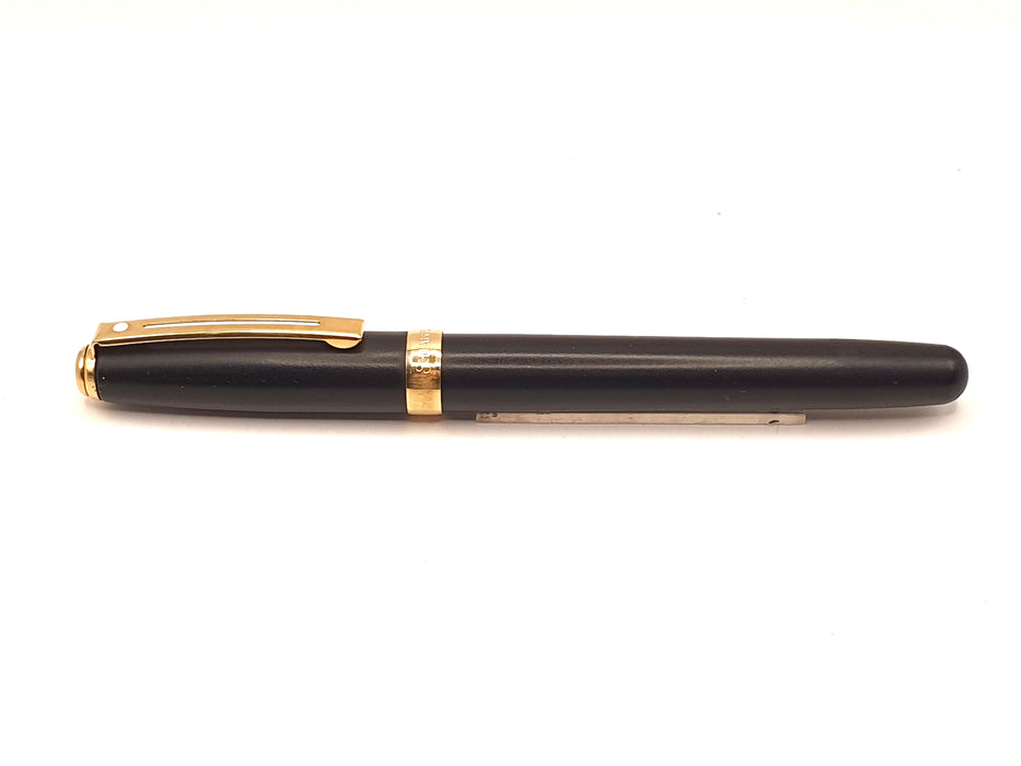 Vintage Sheaffer Prelude Black with Gold Trim Fountain Pen (F Nib)