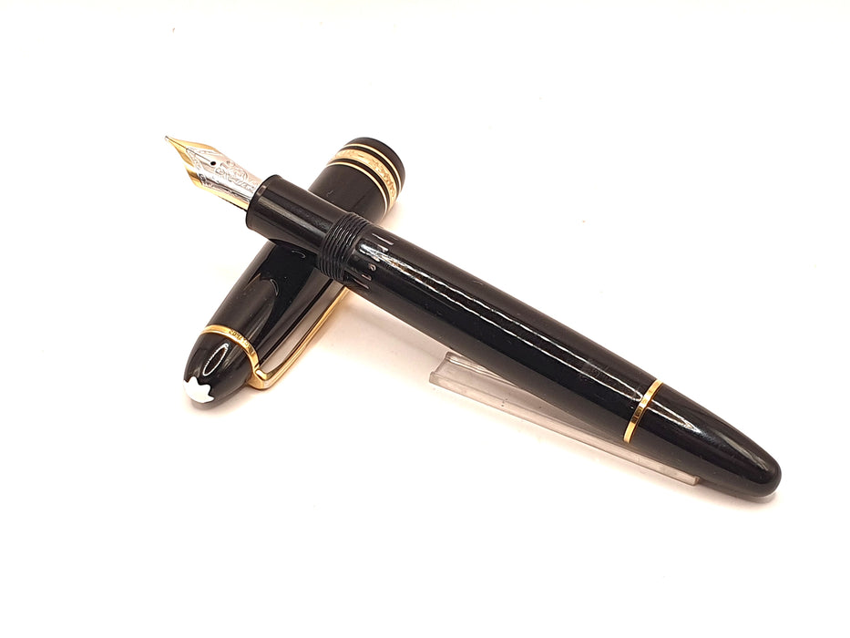 Vintage Montblanc 146 LeGrand Black with Yellow Gold Trim Fountain Pen (14ct F Nib)