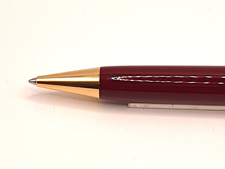 Vintage Montblanc Meisterstück 161 LeGrand Burgundy with Gold Trim Ballpoint Pen