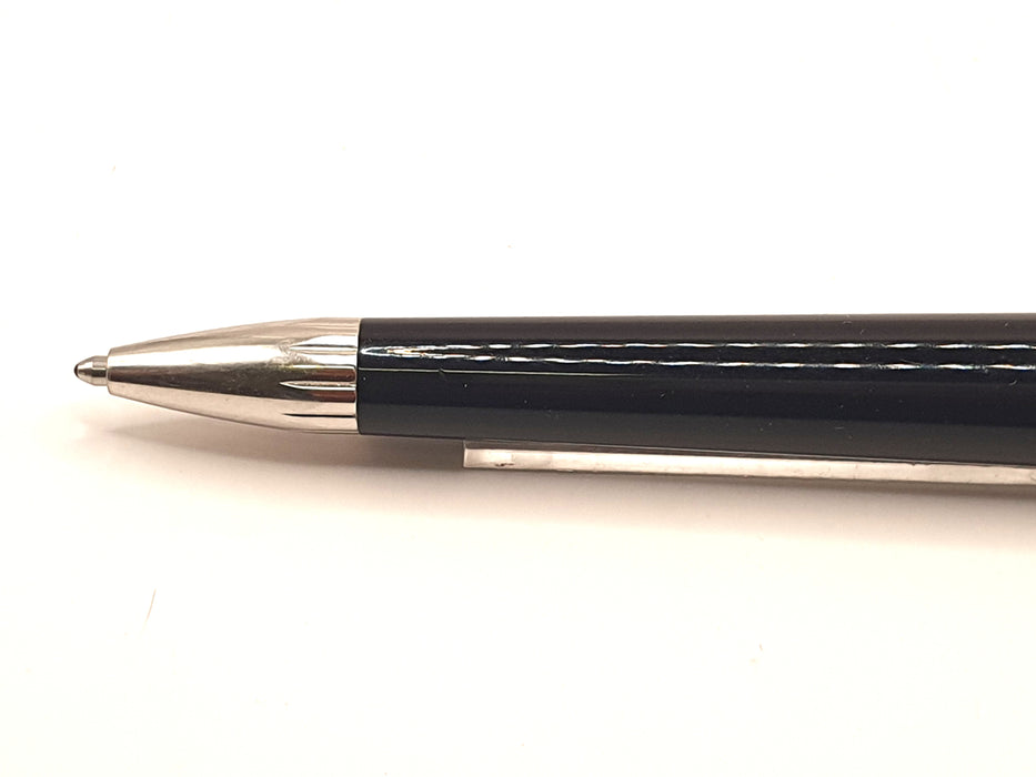 Vintage Montblanc Marlene Dietrich Special Edition Black with Platinum Trim And Sapphire Cap Jewel Ballpoint Pen