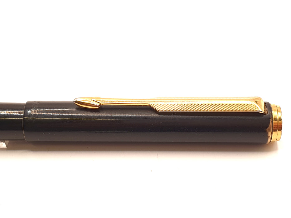 Vintage Parker 95 Black with Gold Trim Fountain Pen (GP EF Nib)