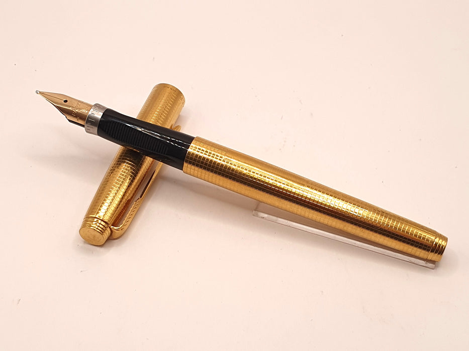Vintage Parker 75 Cicelé Insignia 14ct Gold-Filled Fountain Pen (14ct M Nib)