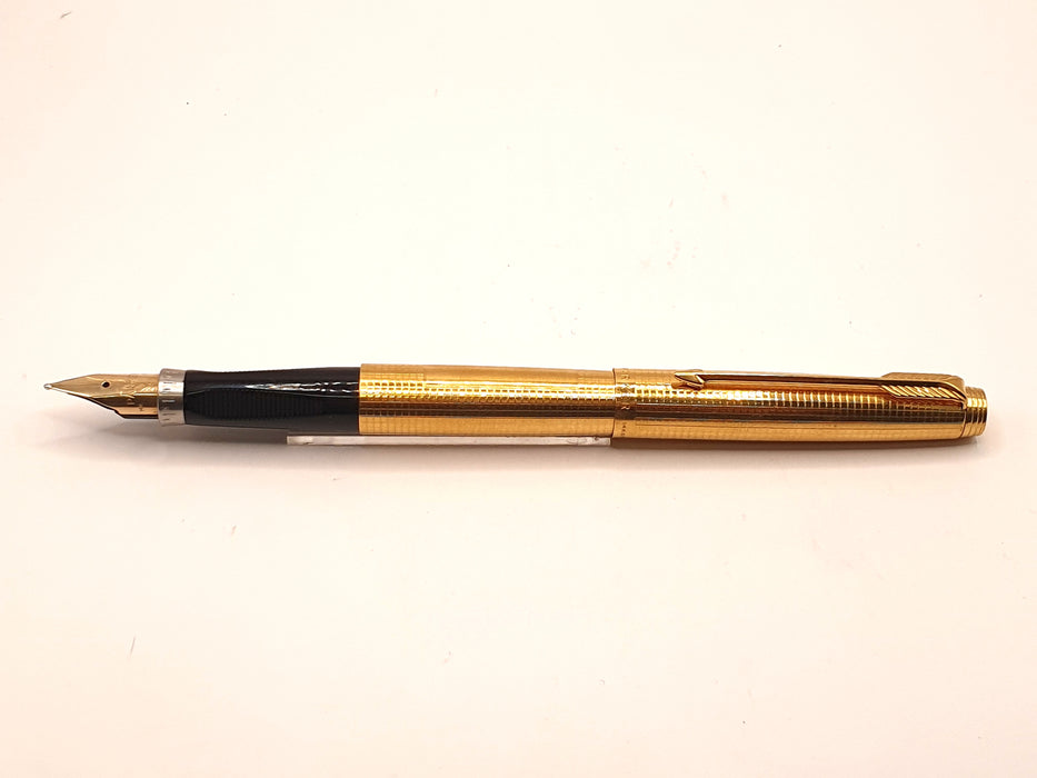 Vintage Parker 75 Cicelé Insignia 14ct Gold-Filled Fountain Pen (14ct M Nib)