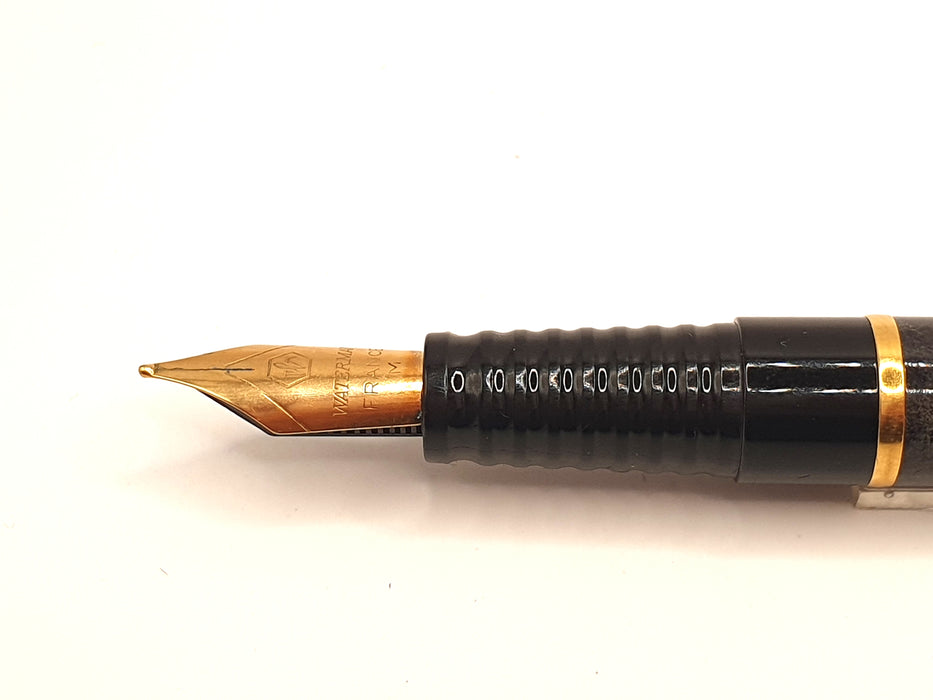 Vintage Waterman Laureat Green Marble with Gold Trim Fountain Pen (GP M Nib)