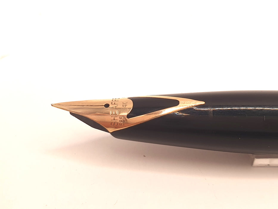 Vintage Sheaffer Imperial Sterling Silver Diamond Pattern with Gold Trim (14ct EF Nib)