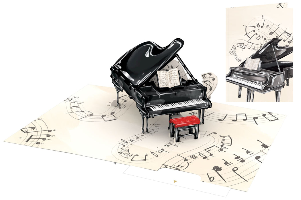 Origamo Kirigami Piano Pop-Up Card