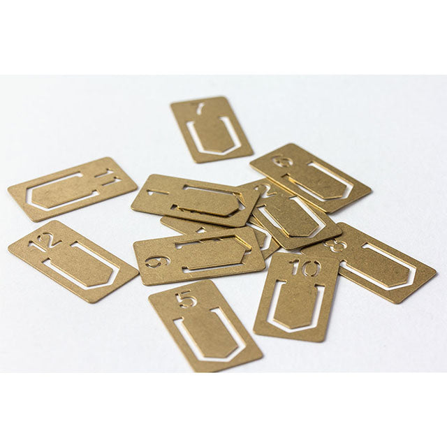 Traveler's Company Brass Index Clips