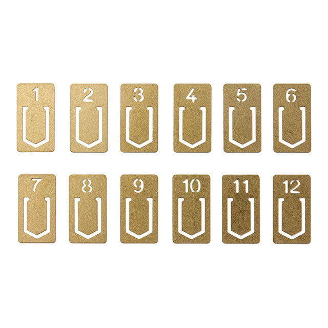 Traveler's Company Brass Index Clips