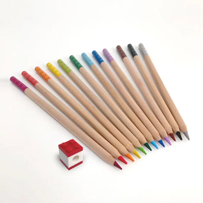 LEGO 2.0 Colours Pencils with Lego Topper (Pack of 12)